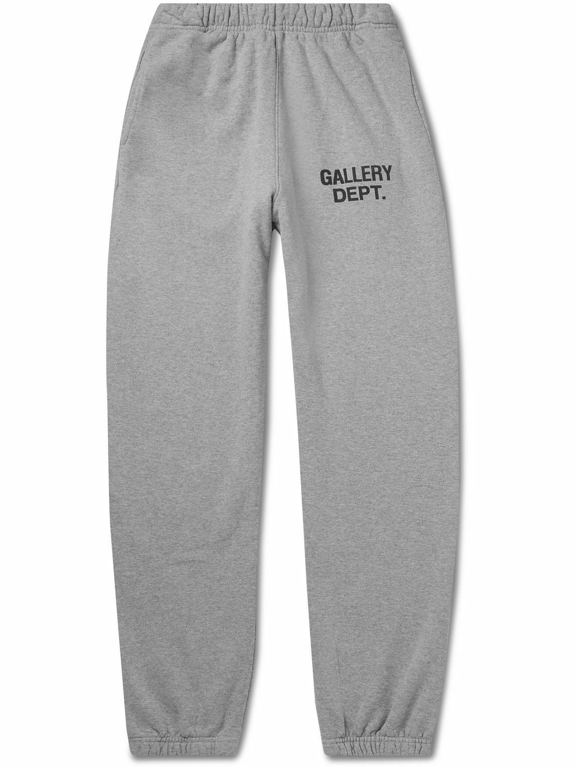 Gallery Dept. - Tapered Logo-Print Cotton-Jersey Sweatpants - Gray ...