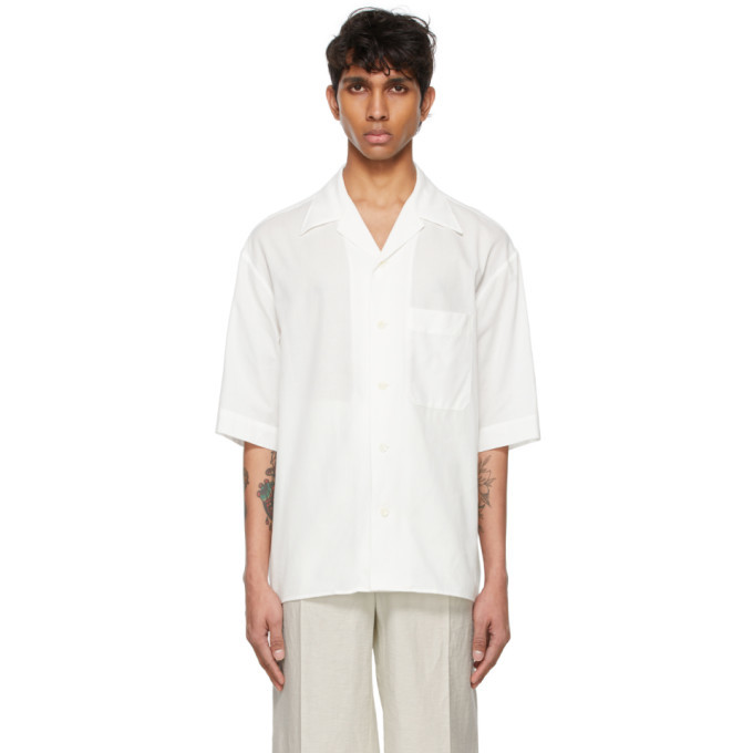 Lemaire White Cotton Short Sleeve Shirt Lemaire