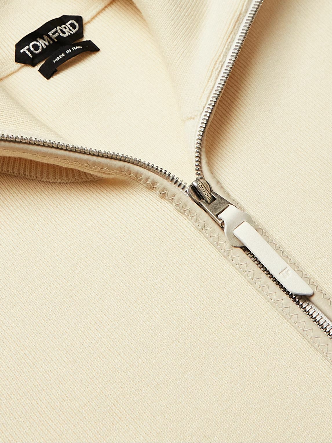 TOM FORD - Merino Wool Half-Zip Sweater - Neutrals TOM FORD