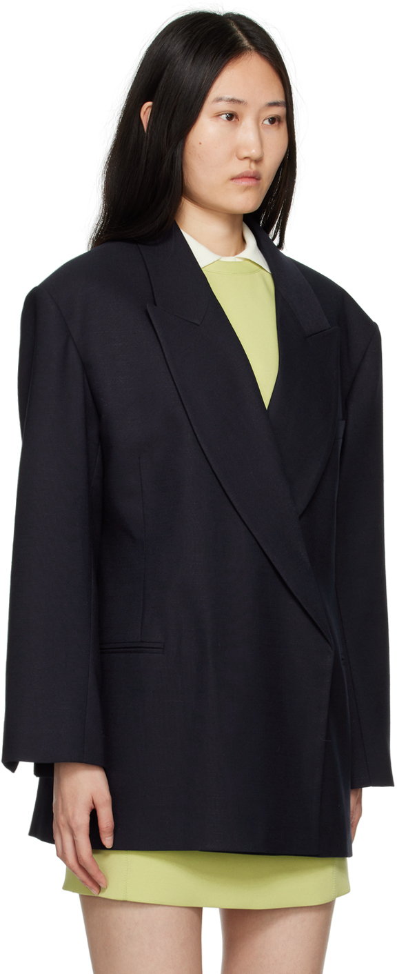 Recto Navy Corte Blazer Recto