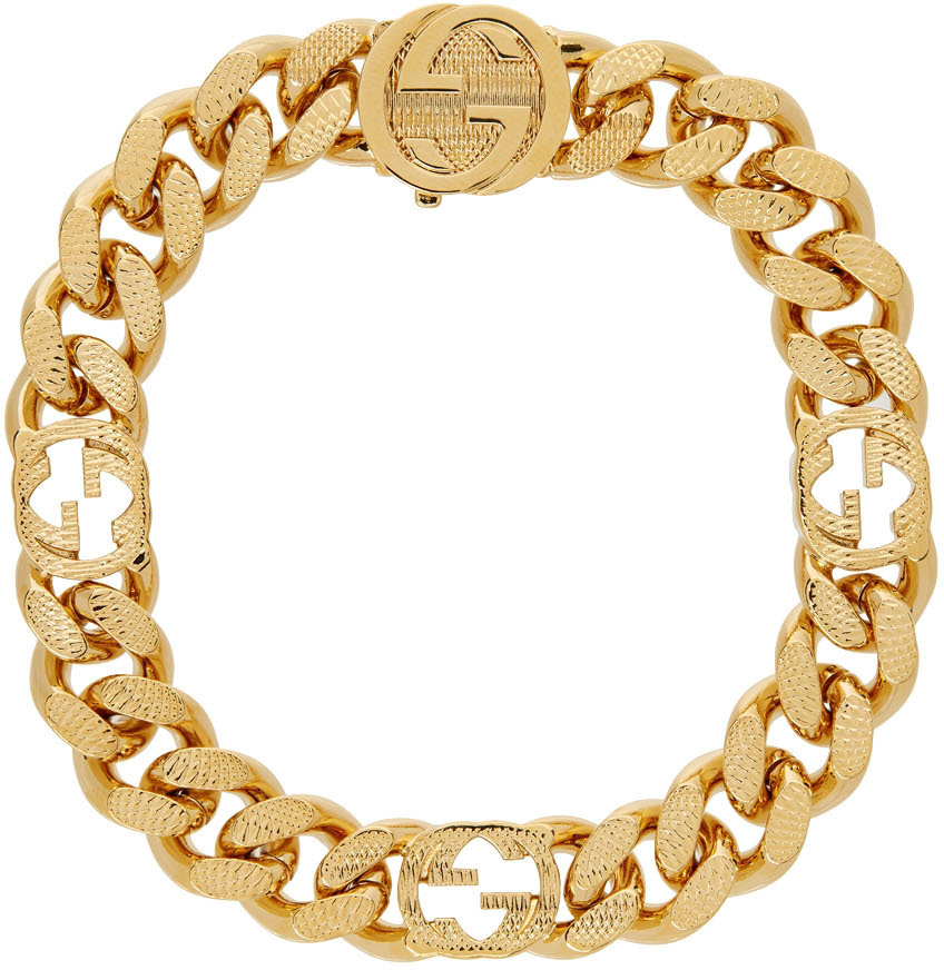 Gucci Gold Interlocking G Bracelet Gucci