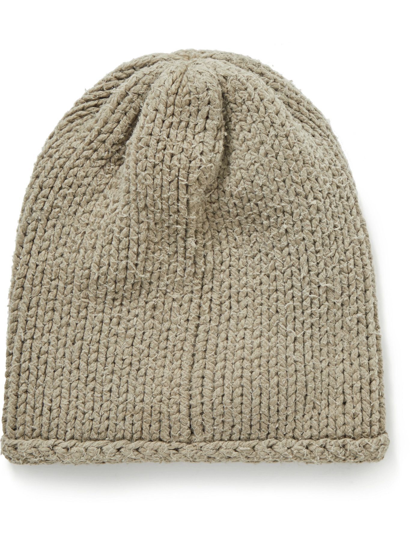 Greg Lauren - Ribbed Cotton Beanie Greg Lauren