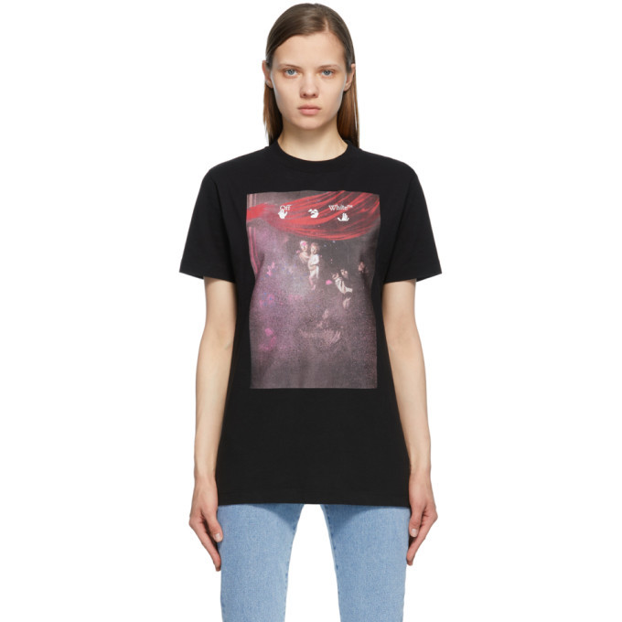 off white sprayed caravaggio tee