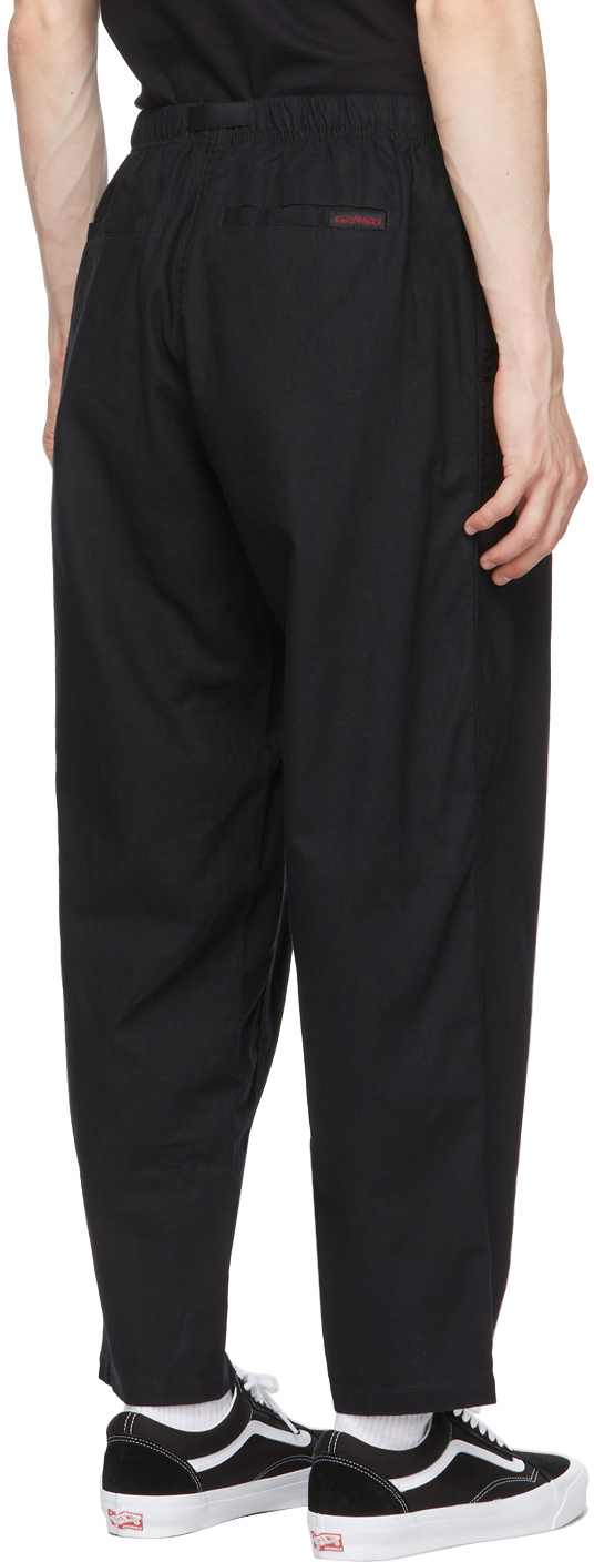 Gramicci Black Linen Wide Tapered 