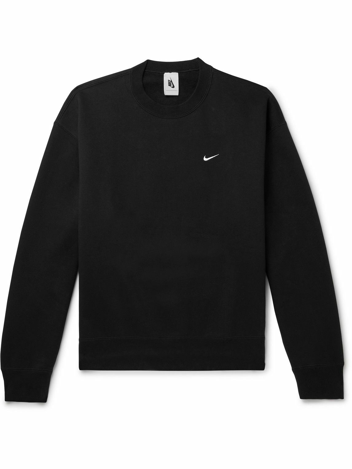 Nike - NRG Logo-Embroidered Fleece-Back Cotton-Blend Jersey Sweatshirt ...