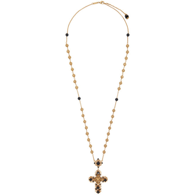 Dolce and Gabbana Gold Cross Pendant Necklace Dolce & Gabbana