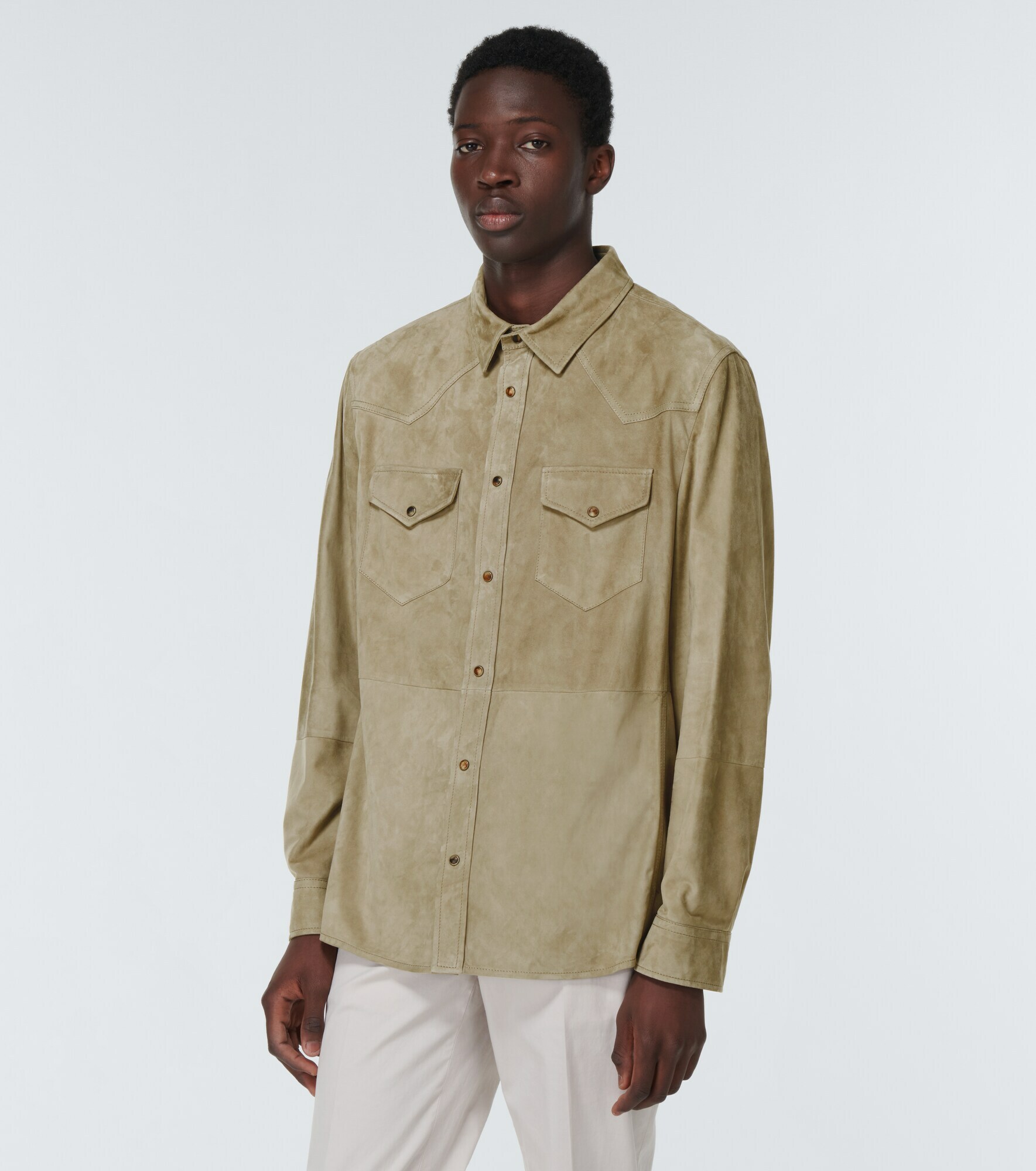 Brunello Cucinelli - Suede overshirt Brunello Cucinelli