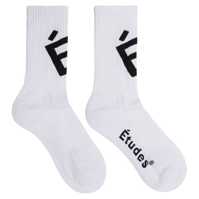 Etudes White Member Socks Etudes