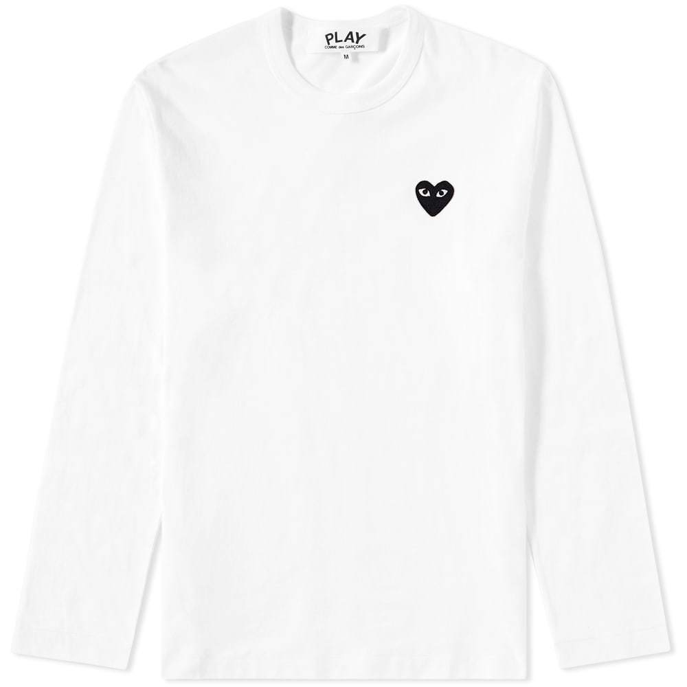 comme des garcons black and white long sleeve