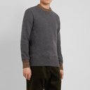 Oliver Spencer - Slim-Fit Blenheim Mélange-Trimmed Wool Sweater - Gray