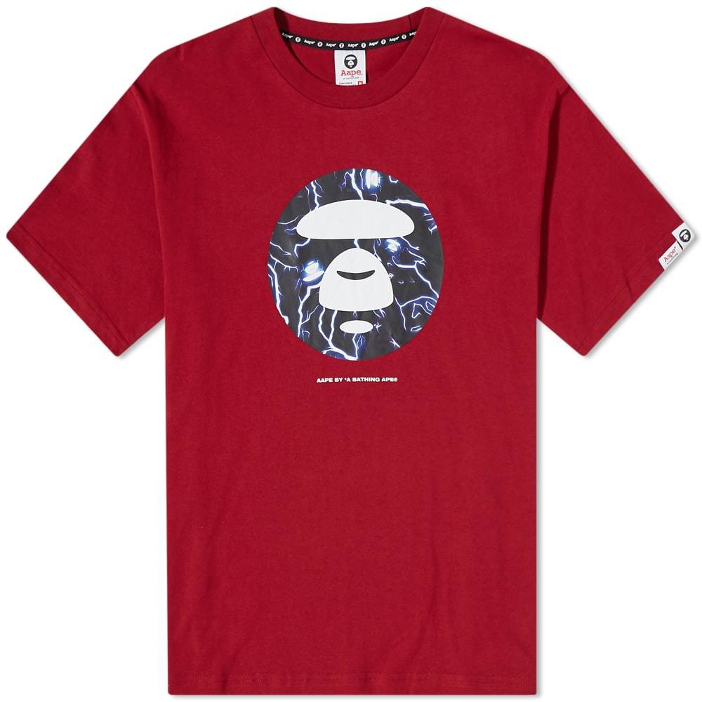 AAPE Orange Camo Og Moonface Tee AAPE 
