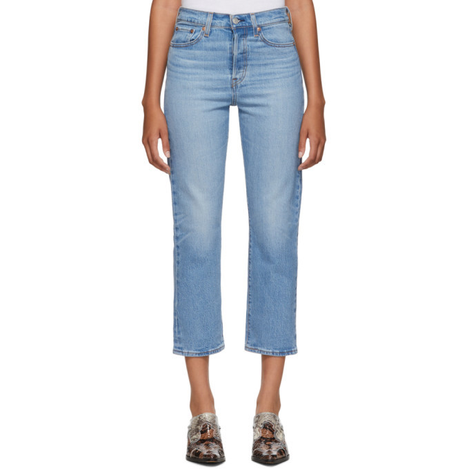 levi's blue wedgie straight jeans