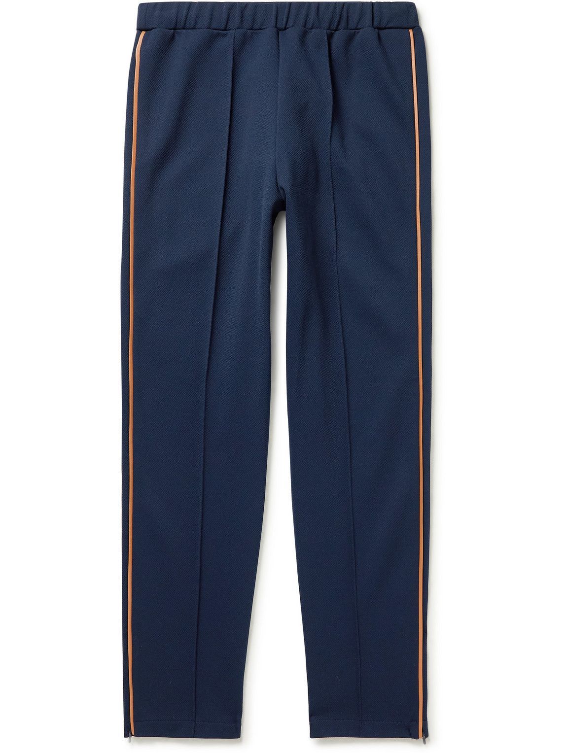 Tod's - Tapered Logo-Appliquéd Piped Technical Twill Sweatpants ...