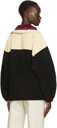 Isabel Marant Etoile Black & Off-White Mamet Half-Zip Sweater