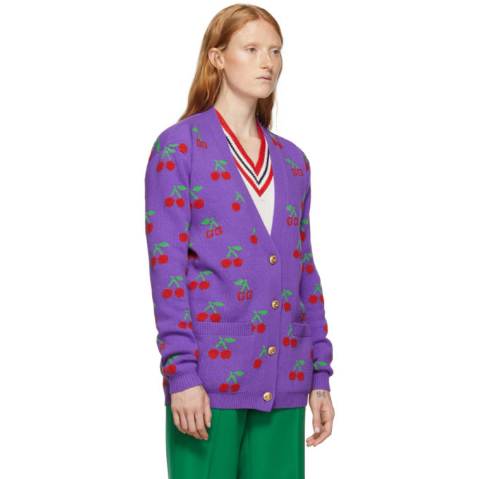 gucci cherry cardigan