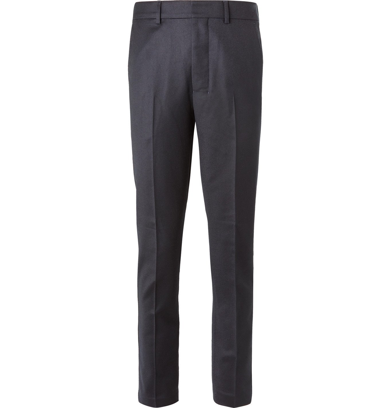 tapered wool trousers