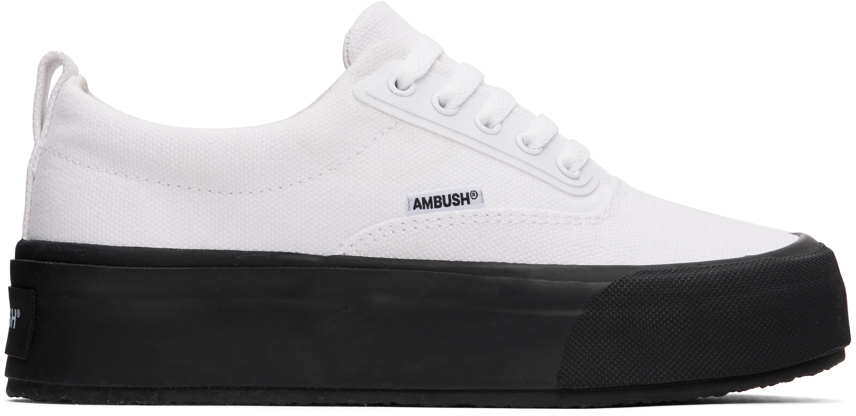 AMBUSH White Low Vulcanized Sneakers Ambush