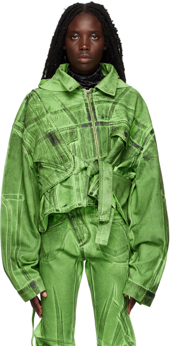 Photo: Ottolinger Green Cropped Denim Jacket