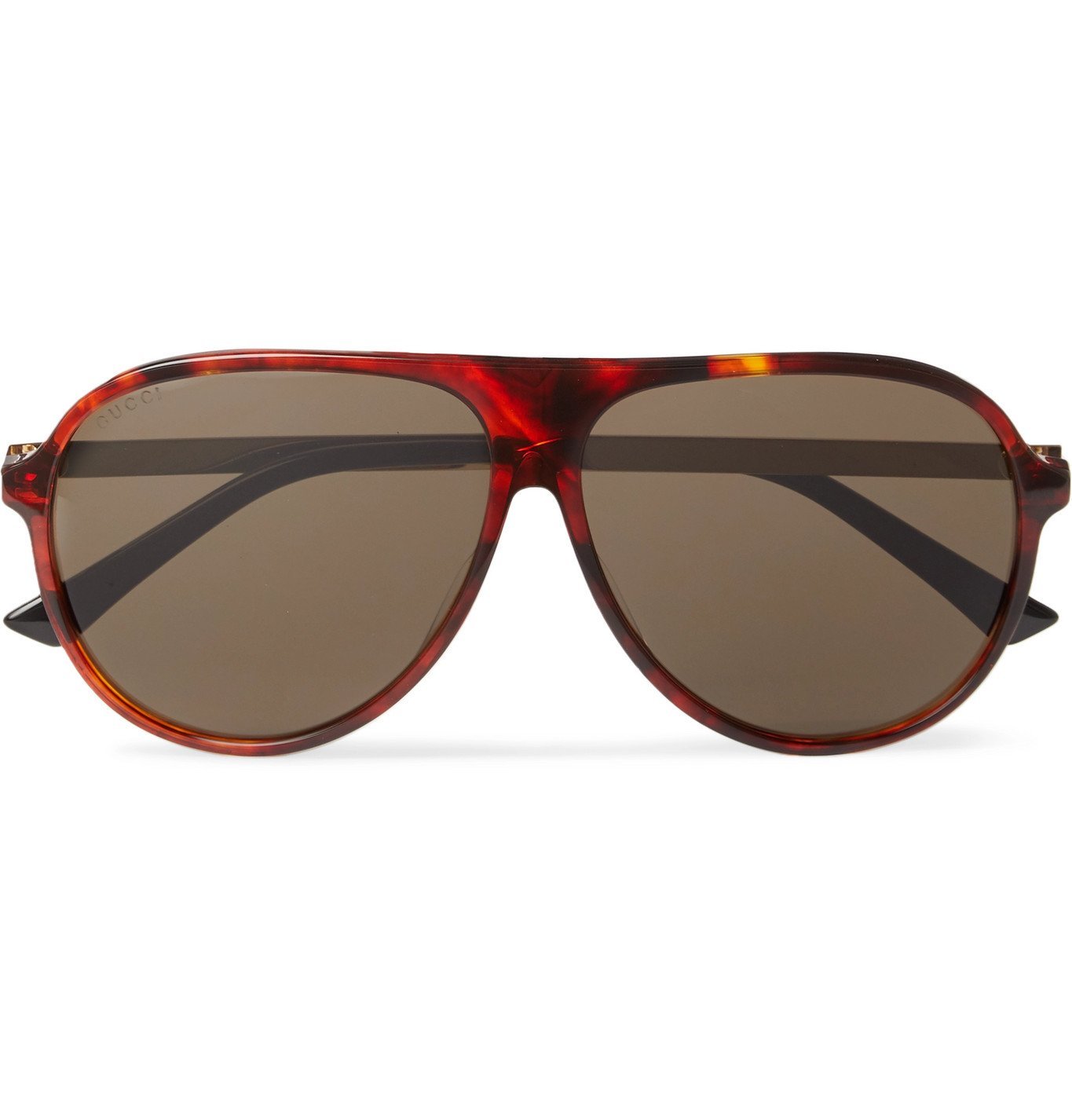 gucci sunglasses brown gold