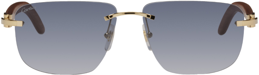 Photo: Cartier Gold 'Signature C De Cartier' Sunglasses