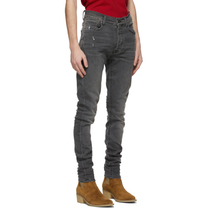 amiri grey stack jeans