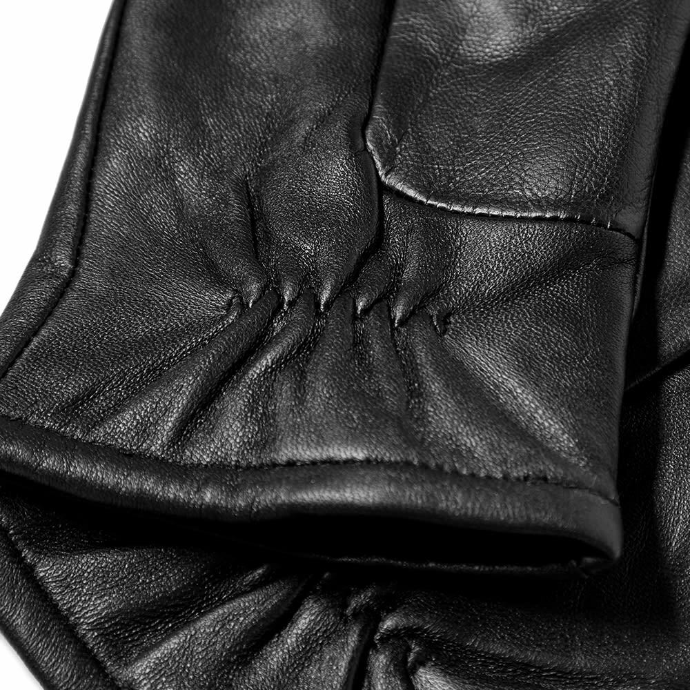 Samsøe Samsøe Women's Kammi Leather Mitten Gloves in Black Samsøe Samsøe