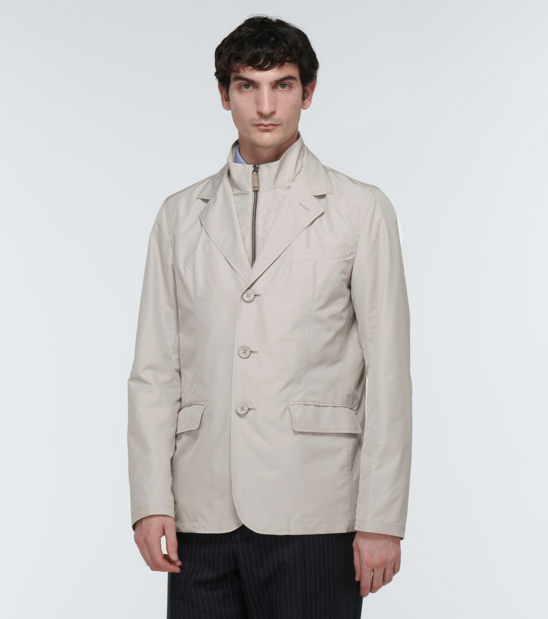 Herno - Byron blazer with removable bib Herno