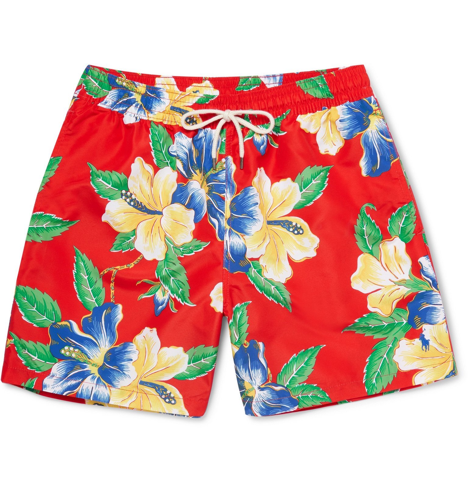 Polo Ralph Lauren - Traveler Mid-Length Floral-Print Swim Shorts - Red Polo  Ralph Lauren