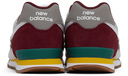 New Balance Kids Grey & Burgundy 574 Little Kids Sneakers