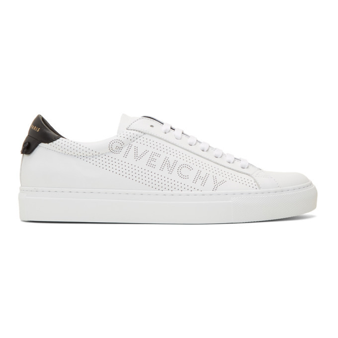 Givenchy White Perforated Urban Knots Sneakers Givenchy