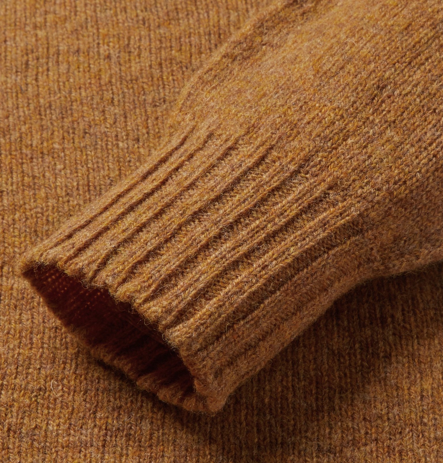 Albam - Mélange Wool Sweater - Brown Albam