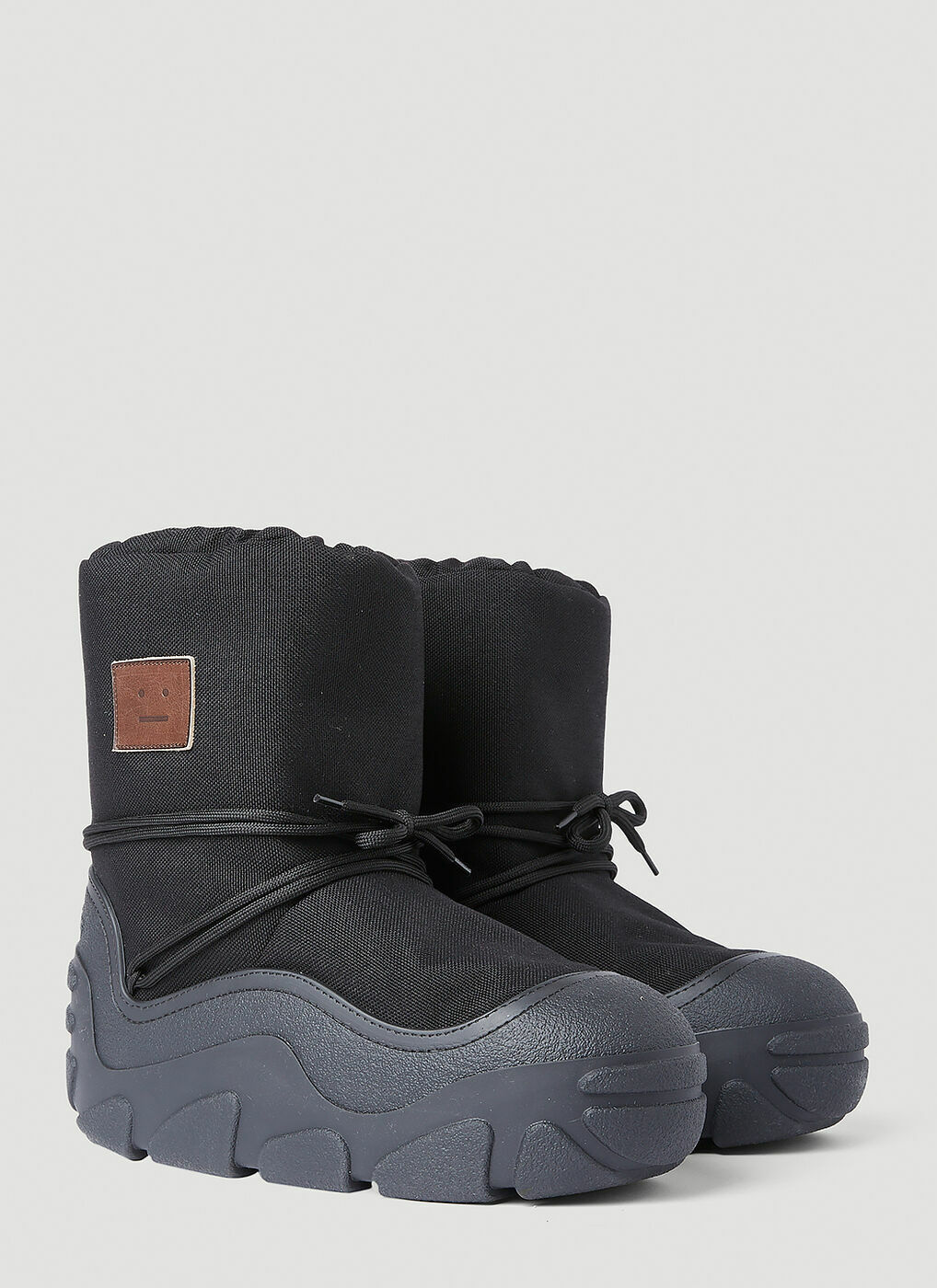 Platform Snow Boots in Black Acne Studios