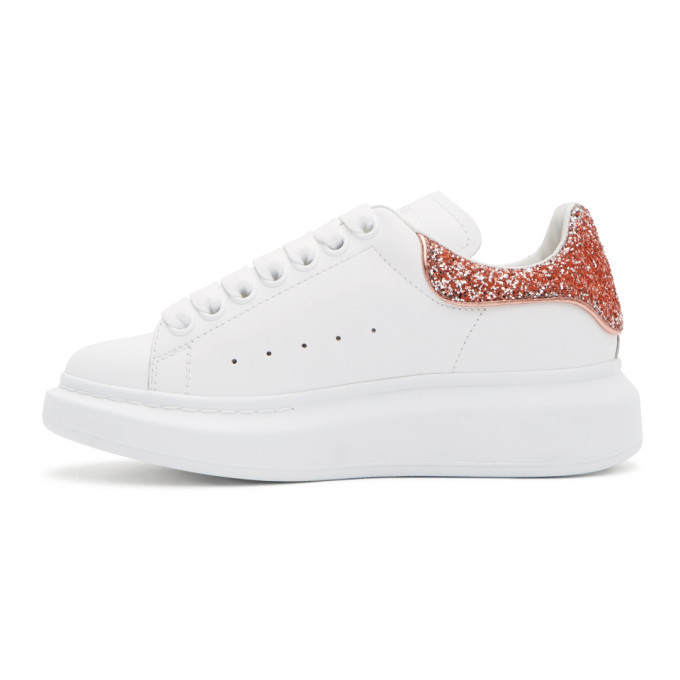 rose gold alexander mcqueen trainers