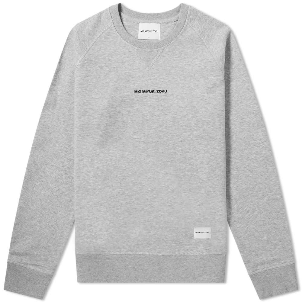 MKI Embroidered Logo Sweat Grey MKI Miyuki-Zoku