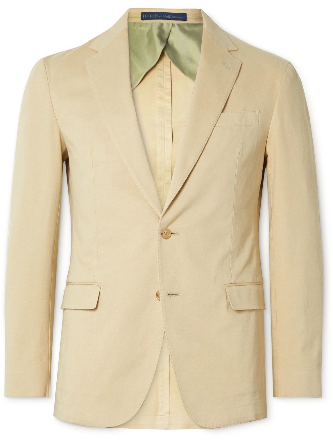 Photo: Polo Ralph Lauren - Slim-Fit Unstructured Garment-Dyed Stretch-Cotton Blazer - Neutrals