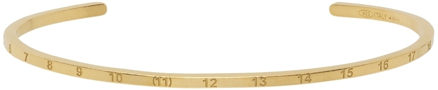 Maison Margiela Gold Mini Numbers Cuff Bracelet Maison Margiela