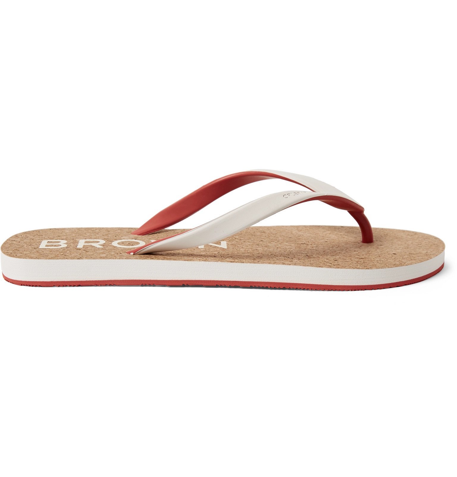 Orlebar Brown Haston Rubber and Cork Flip Flops White Orlebar Brown