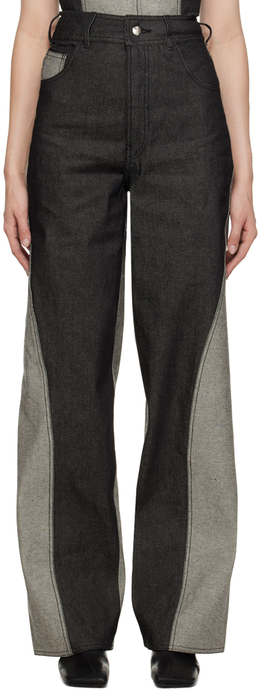 Elleme Gray Wavy Jeans