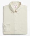 Brooks Brothers Men's Stretch Madison Relaxed-Fit Dress Shirt, Non-Iron Check | Golden Haze