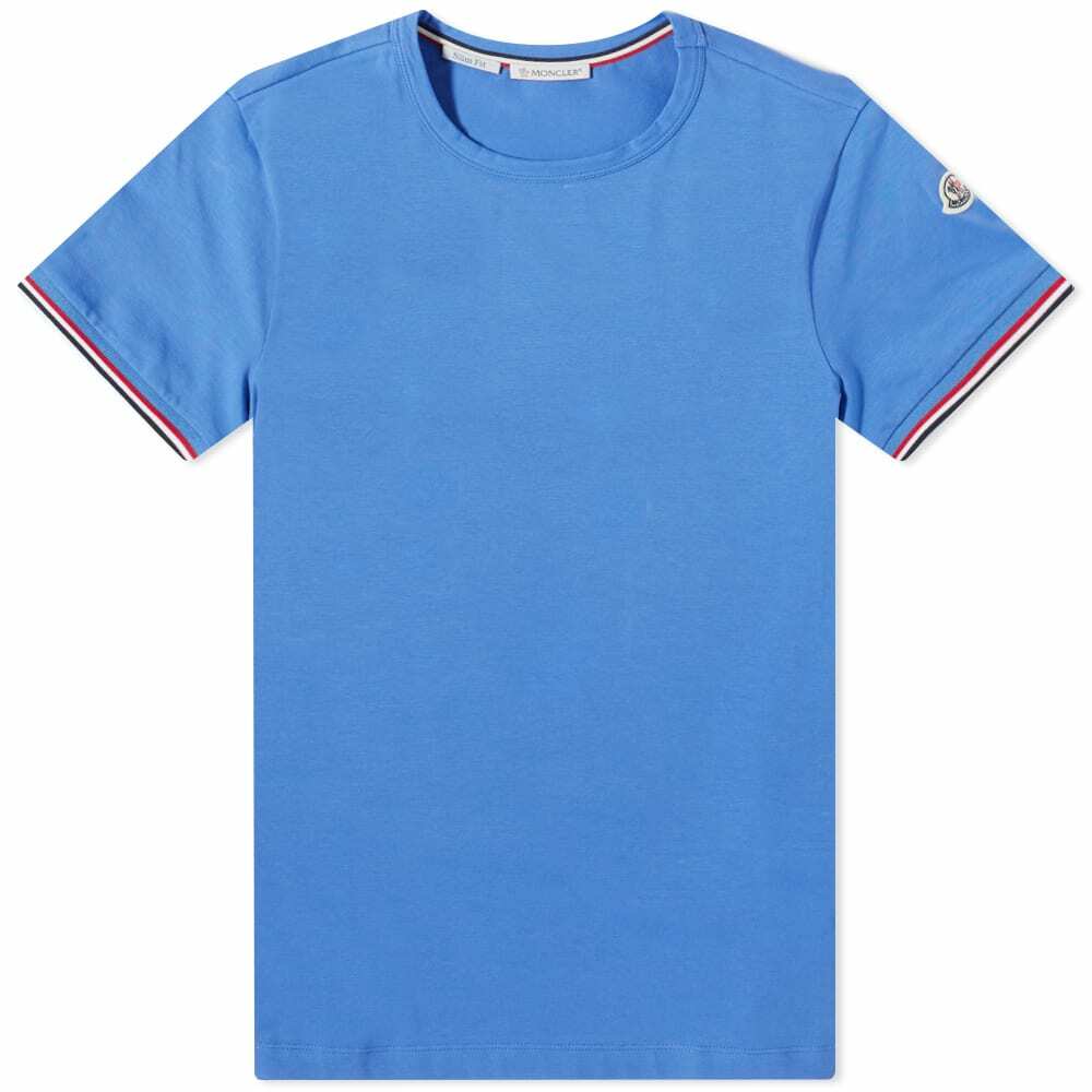 Photo: Moncler Men's Arm Logo Classic T-Shirt in Bluette