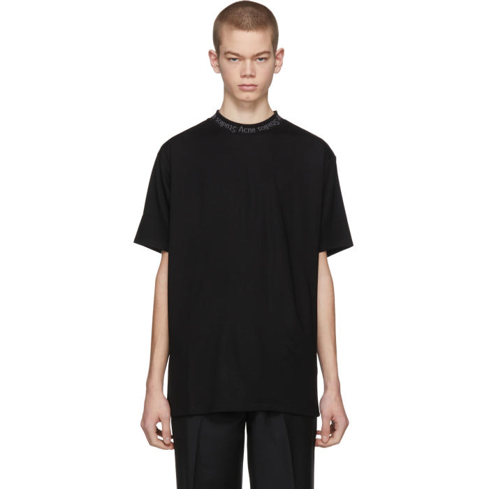 acne studios navid tee black