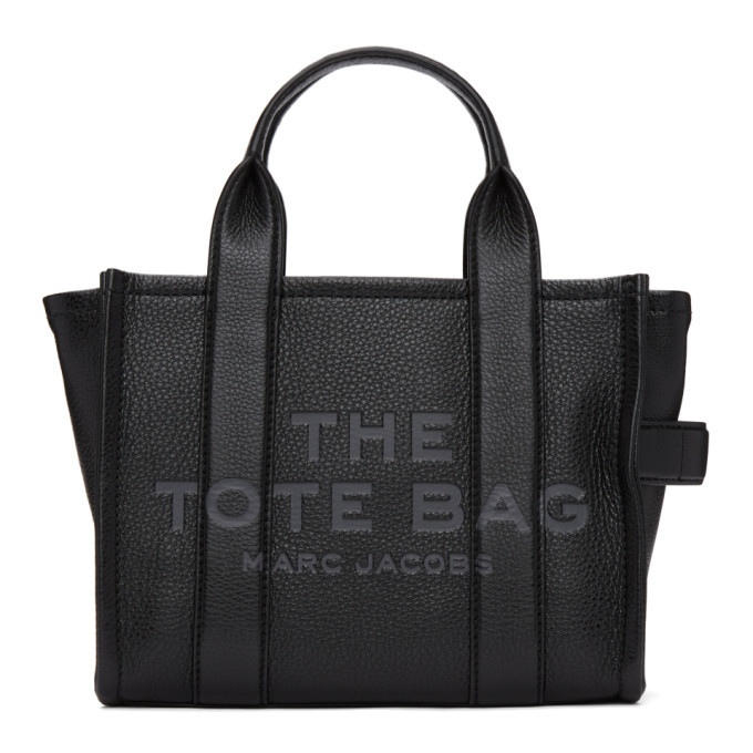 Marc Jacobs Black Leather The Mini Traveler Tote Bag Marc Jacobs