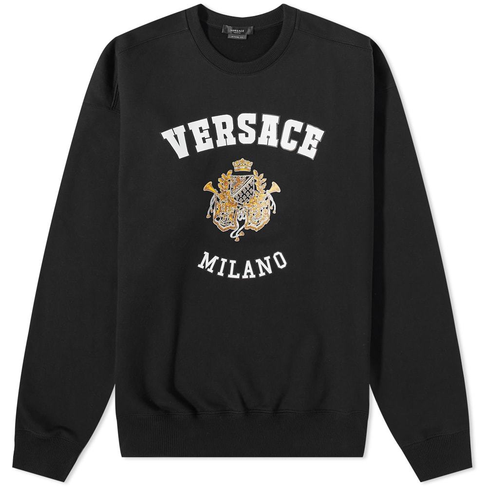 Versace Milano Crest Logo Crew Sweat Versace