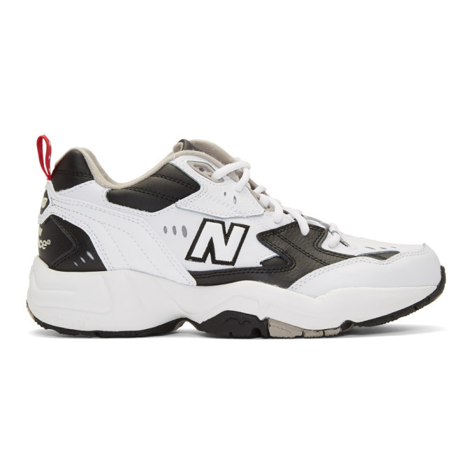 New Balance White and Black 608 Sneakers New Balance