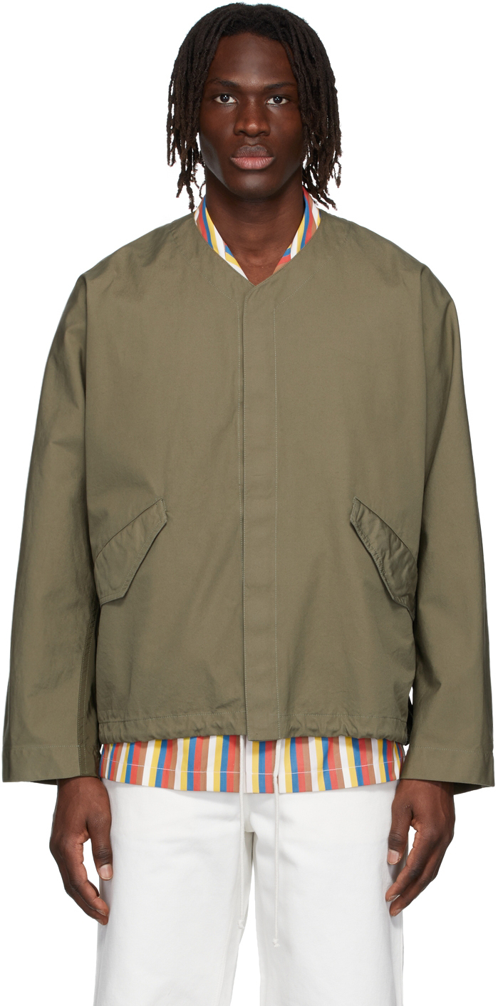 Jil Sander Khaki Cotton Jacket Jil Sander