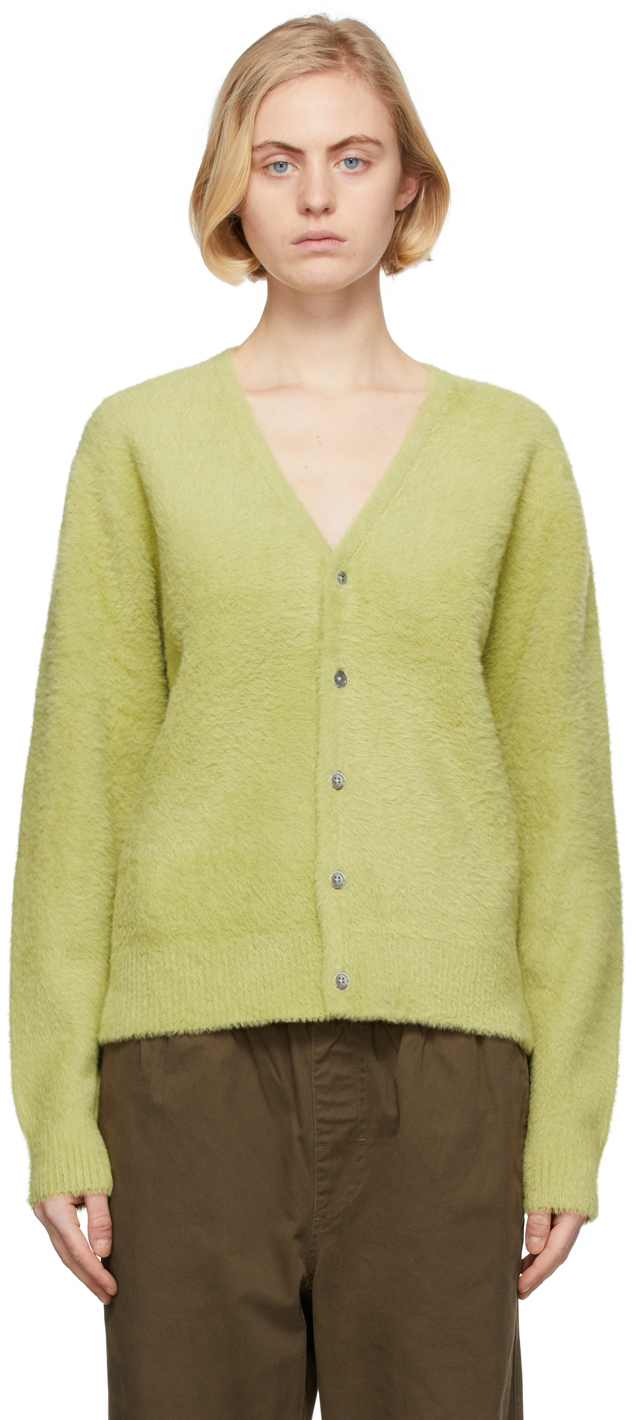 売上実績NO.1 トップス stussy lime cardigan shaggy トップス 