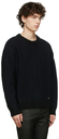 032c Blue & Black Zen Ribbed Sweater