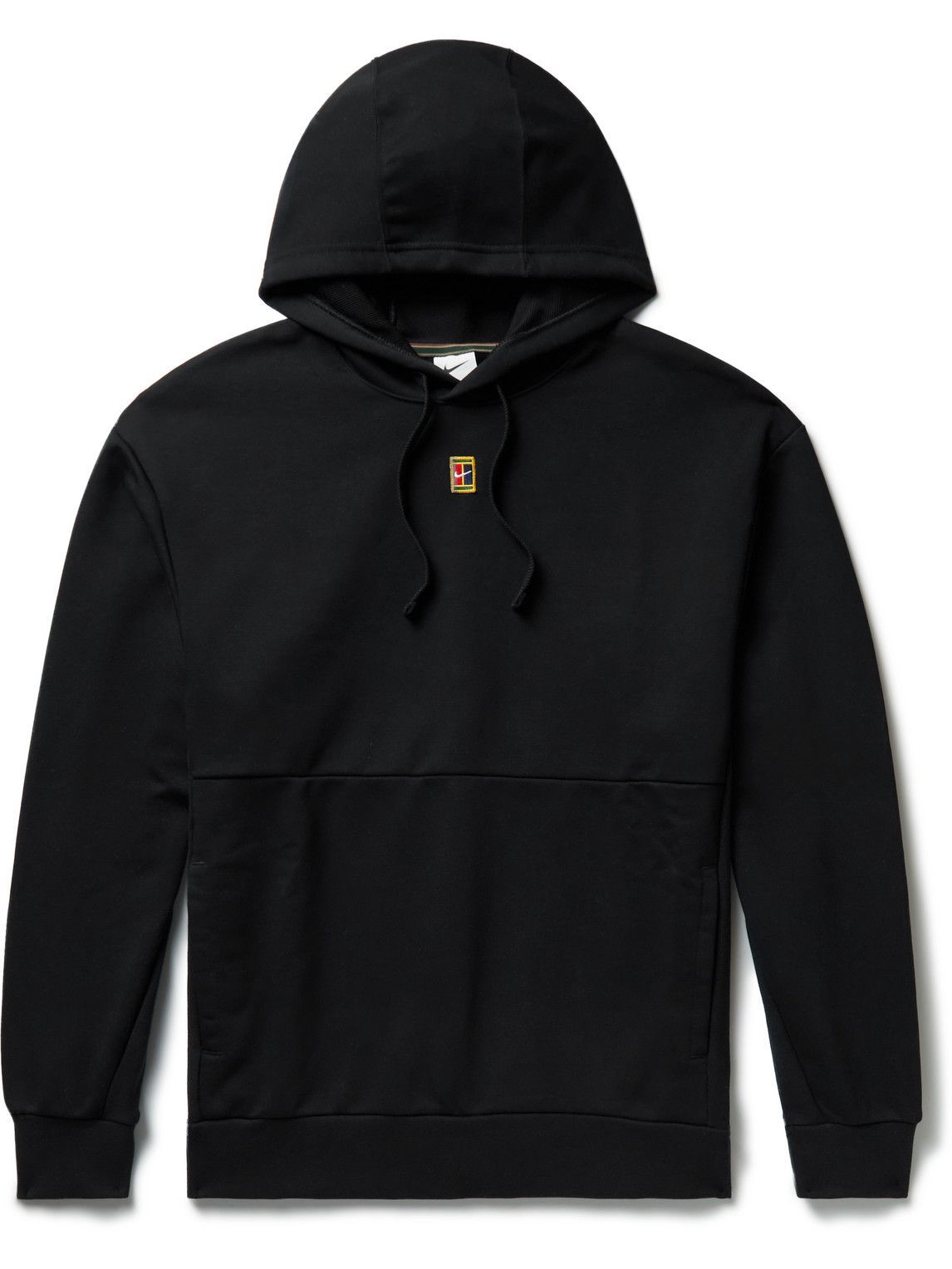 Nike Tennis - NikeCourt Logo-Appliquéd Cotton-Blend Jersey Hoodie ...