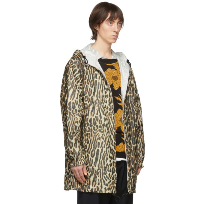 Dries Van Noten Reversible Brown and White Ocelot Jacket Dries Van Noten