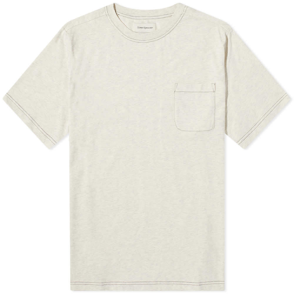 Oliver Spencer Contrast Stitch Box Tee